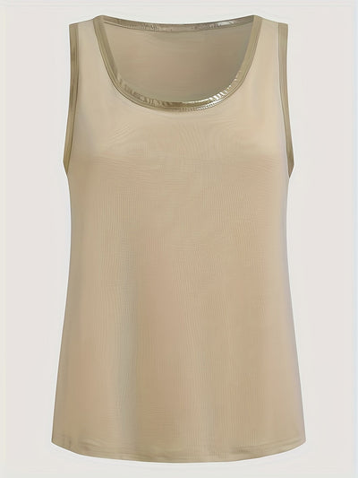 Clara | Moderne Tanktop mit Kontrastbesatz für Damen