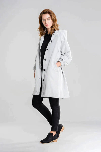 Damen Winterregenjacke | Mit Knöpfen