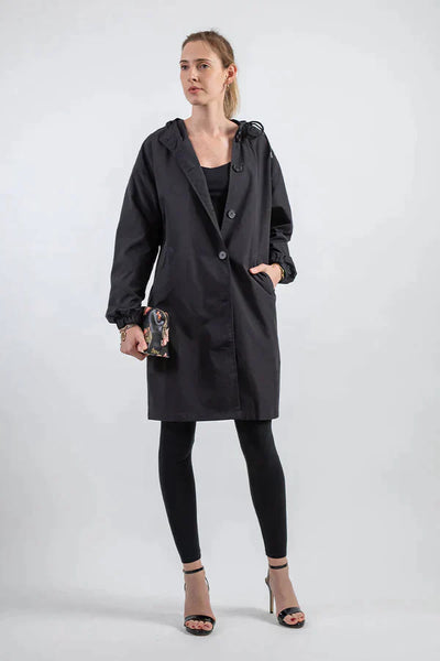 Damen Winterregenjacke | Mit Knöpfen