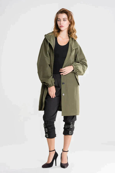 Damen Winterregenjacke | Mit Knöpfen