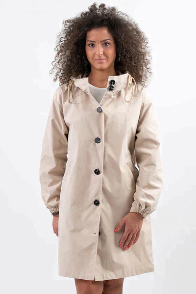 Damen Winterregenjacke | Mit Knöpfen