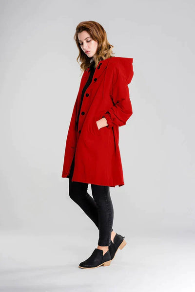 Damen Winterregenjacke | Mit Knöpfen