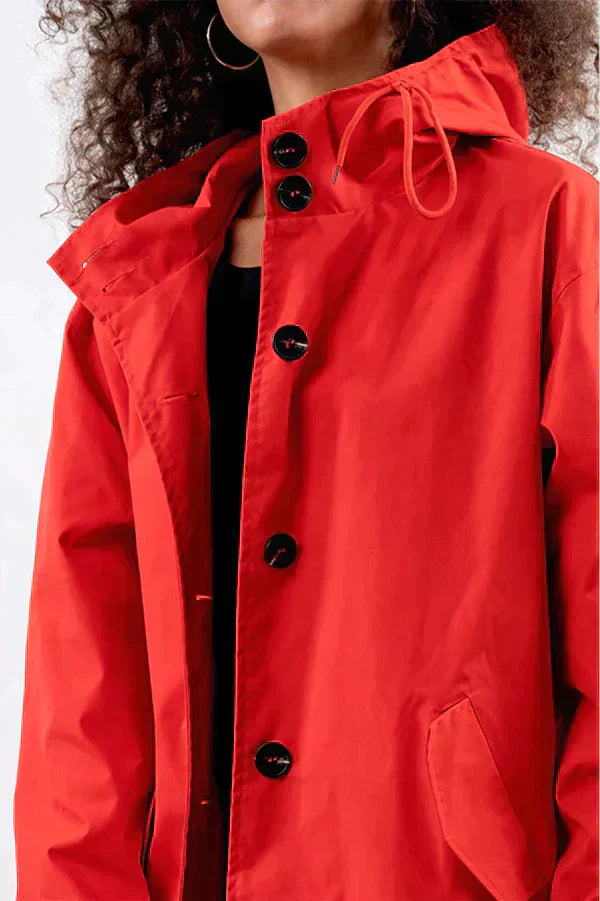 Damen Winterregenjacke | Mit Knöpfen