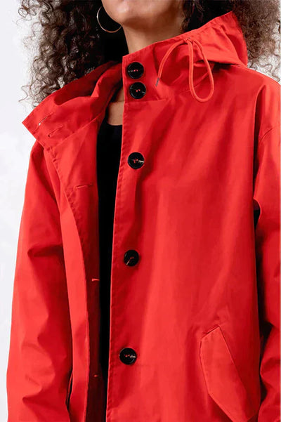Damen Winterregenjacke | Mit Knöpfen