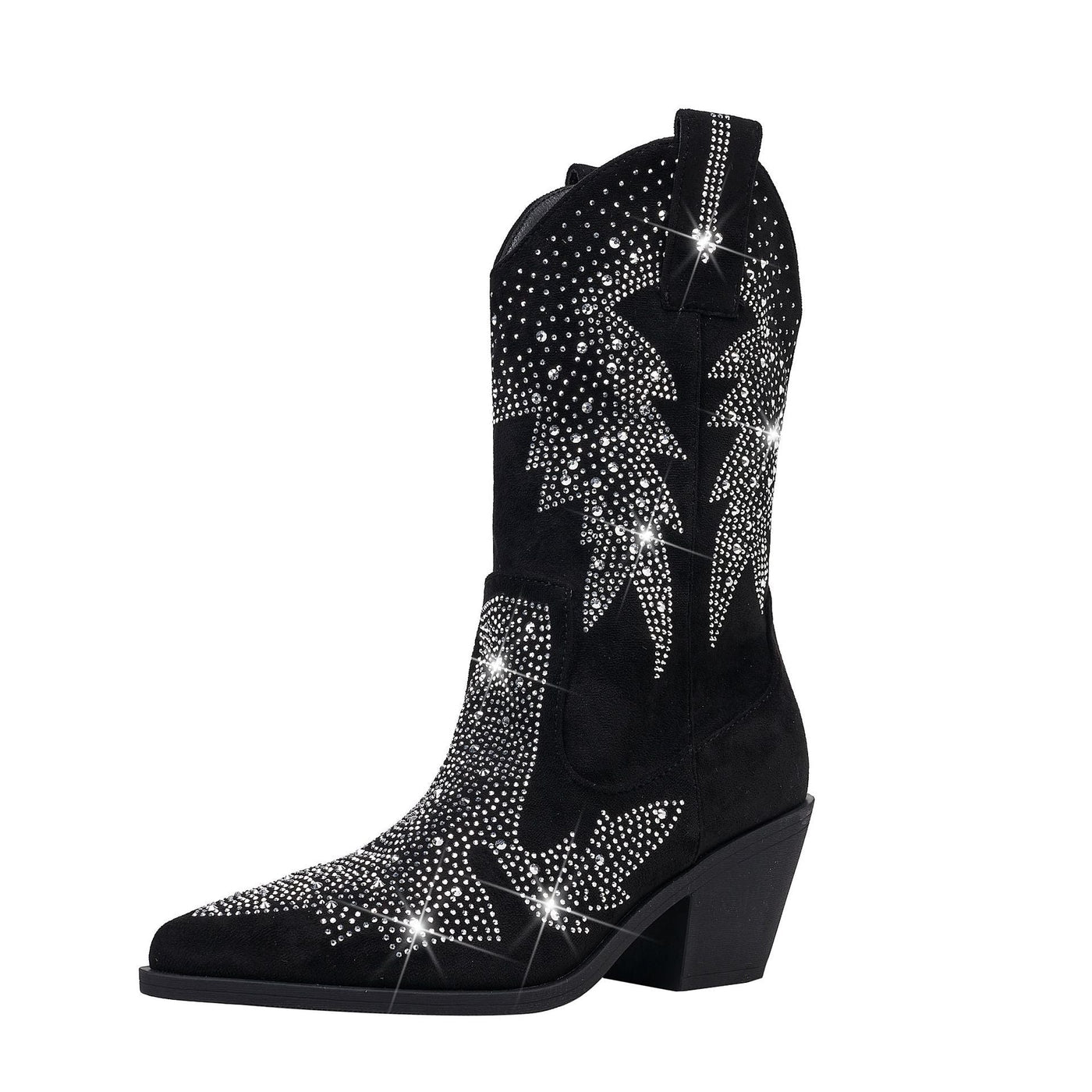 Stilvolle Cowboystiefel für Damen | Schwarz