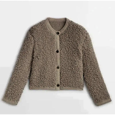 Elegancki damski płaszcz teddy | Na co dzień