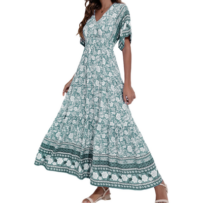 Thenla | Bohème Sommer Maxi Damen Kleid